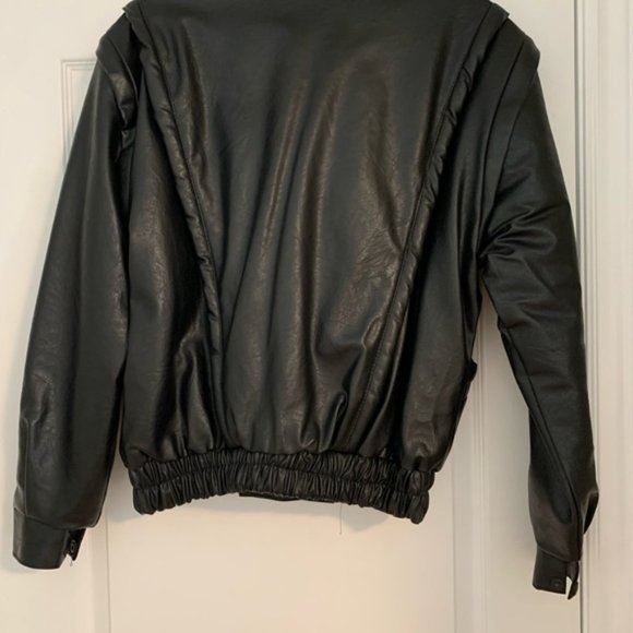 Vintage Leather Jacket/ Faux leather/ 1980/90s/NWT - Picture 3 of 9